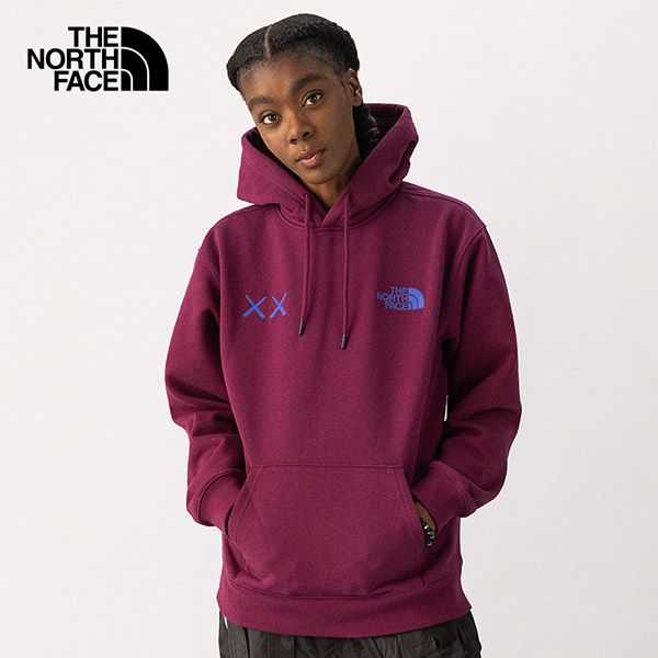 KAWS x The North Face Popover Hoodie カウズ ザノースフェイス 偽物 22年秋冬新作フーディー ビーニー フーディー スエットシャツ