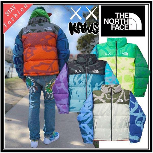 ザノースフェイス カウズ 偽物 ★KAWS x The North Face★送関込★話題のコラボジャケット君臨