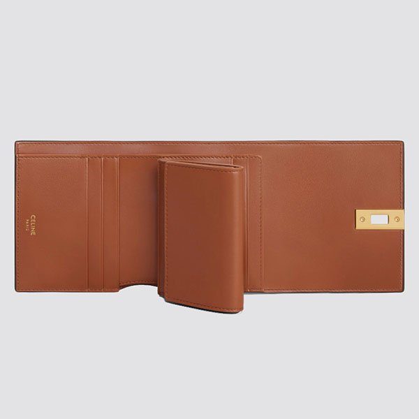 【セリーヌ】スモール トリフォールドウォレット ミニ財布10F523CQ7.38NO