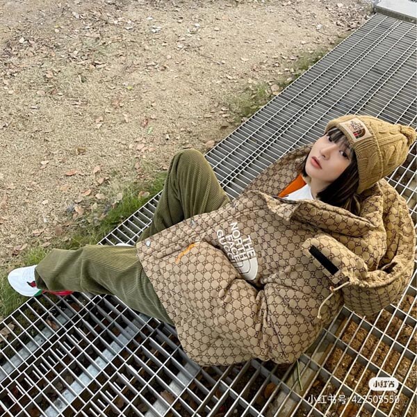 グッチ ノースフェイス ダウン 偽物 グッチ NORTHFACE コラボ 2023新作