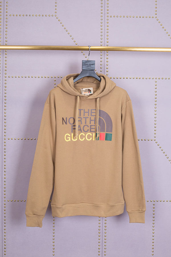 送料込 グッチ ノースフェイス 偽物 パーカー THE NORTH FACE x グッチ ロゴ マウンテン