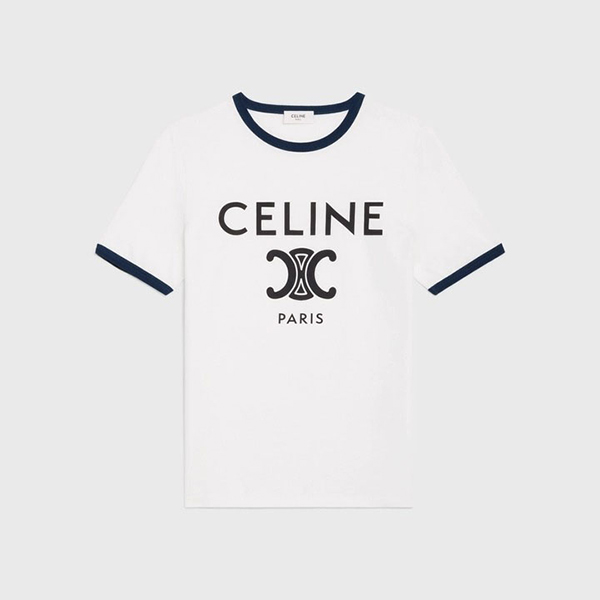 セリーヌ Tシャツ 偽物コットンジャージー ロゴ サルキー新色☆希少 2X575501F07OW