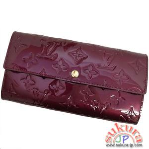 ルイヴィトン 長財布 モノグラム ヴェルニ ポルトフォイユサラ M91521
