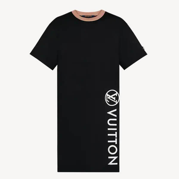最新作 ルイヴィトン Tシャツ 偽物 ヴィタミンズ Tシャツ ワンピース 1A92OM