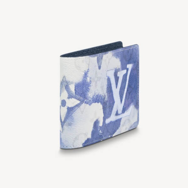 ルイ ヴィトン 財布 偽物 LV ウォーターカラー WATERCOLOR ポルトフォイユミュルティプル M80458 