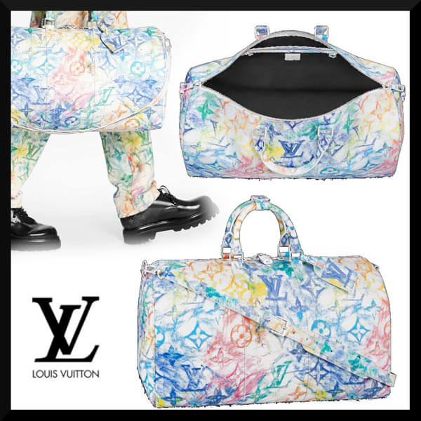 LV パステル コピー モノグラム ルイヴィトン  ★☆超人気☆ボストンバッグ キーポルバンドリエール 50 M57486