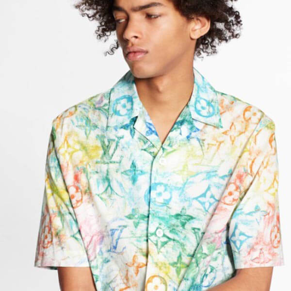 LV パステル モノグラム Tシャツ コピー ルイヴィトン ショートスリーブシャツウィズグラフィック 1A8HH5