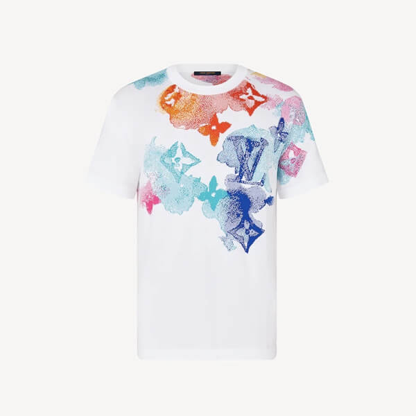 ルイヴィトン Tシャツ コピー LV ウォーターカラー WATERCOLOR【新作】モノグラム 1A8QWE