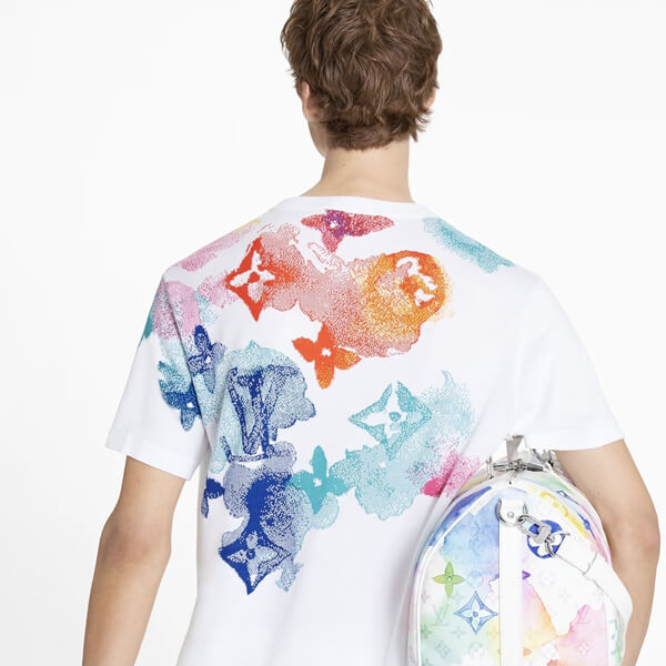 ルイヴィトン Tシャツ コピー LV ウォーターカラー WATERCOLOR【新作】モノグラム 1A8QWE