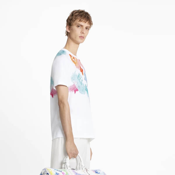 ルイヴィトン Tシャツ コピー LV ウォーターカラー WATERCOLOR【新作】モノグラム 1A8QWE