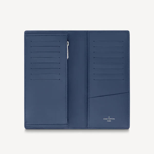 21SS ルイヴィトン 財布 コピー ポルトフォイユブラザ NM 長財布 ネイビー M80465