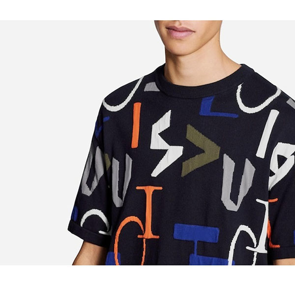 ルイヴィトン 偽物 LVSEエレクトリックインターシャTシャツ1A7XF1