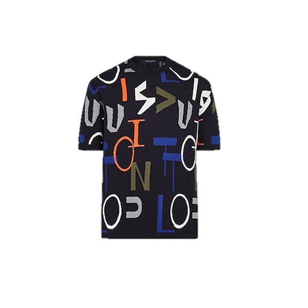 ルイヴィトン 偽物 LVSEエレクトリックインターシャTシャツ1A7XF1