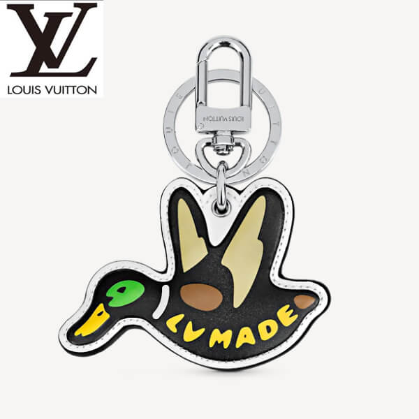 {限定}ルイヴィトン キーケース 偽物 LVxNIGOシリーズ ポルト クレLVメイド ダック