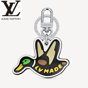 {限定}ルイヴィトン キーケース 偽物 LVxNIGOシリーズ ポルト クレLVメイド ダック