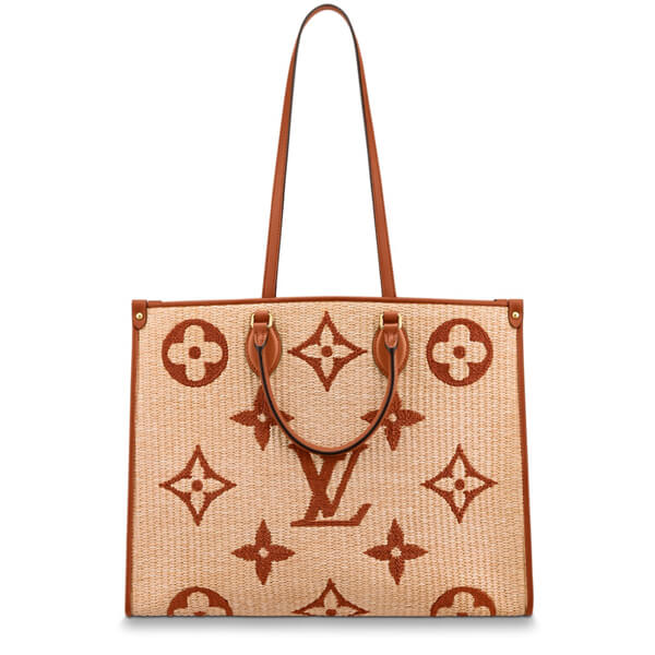 ルイヴィトン オンザゴー コピー ラフィア LV GM トートバッグ  モノグラム M57644