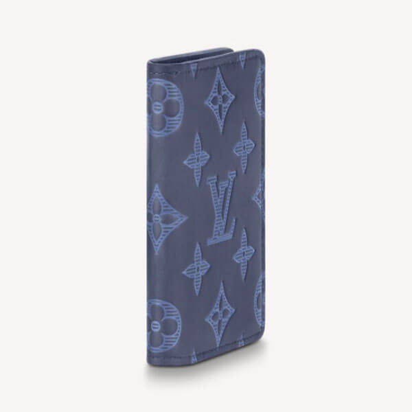 ルイヴィトン ネイビー コピー モノグラム シャドウ LV カード 名刺ケース オーガナイザー ドゥ ポッシュ 新モデル☆素敵M80421