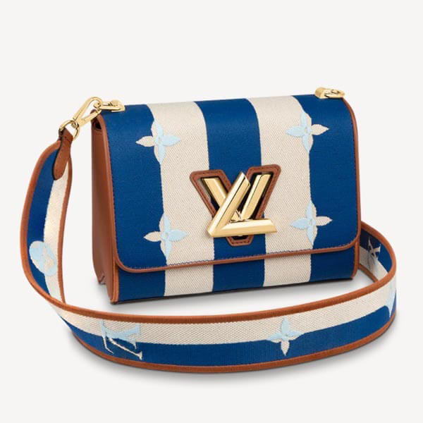 【ヴィトンショルダーバッグコピー】LV☆ショルダーバッグ ストライプ 青☆M57659