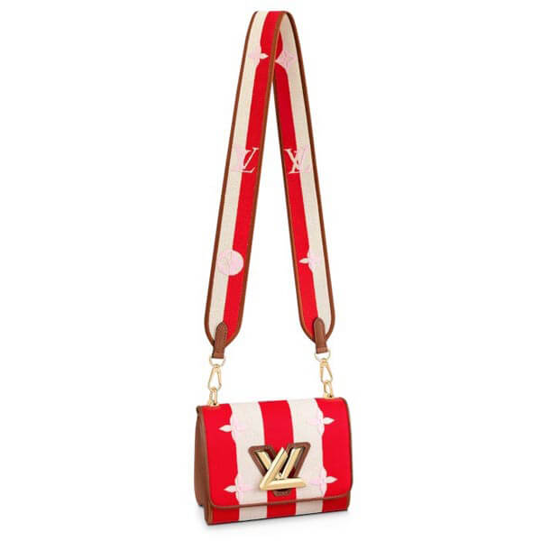 【ルイヴィトンコピーバック】LV☆ショルダーバッグ ストライプ 赤☆M57722