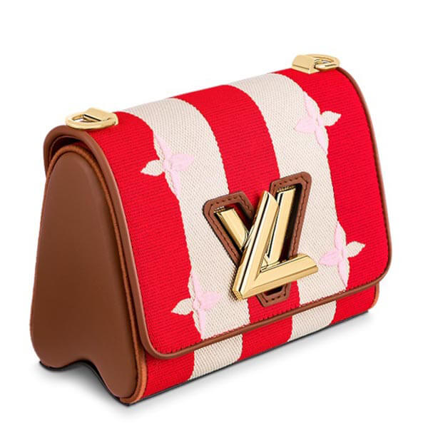 【ルイヴィトンコピーバック】LV☆ショルダーバッグ ストライプ 赤☆M57722