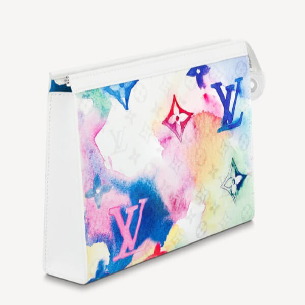 新作 ルイヴィトン クラッチ コピー LV ウォーターカラー WATERCOLOR ポシェット バッグ M80460