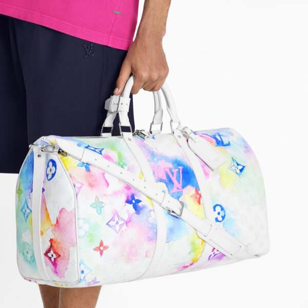 ルイヴィトン ボストン コピー LV ウォーターカラー WATERCOLOR 新作 キーポル 50 ボストンバック M45758