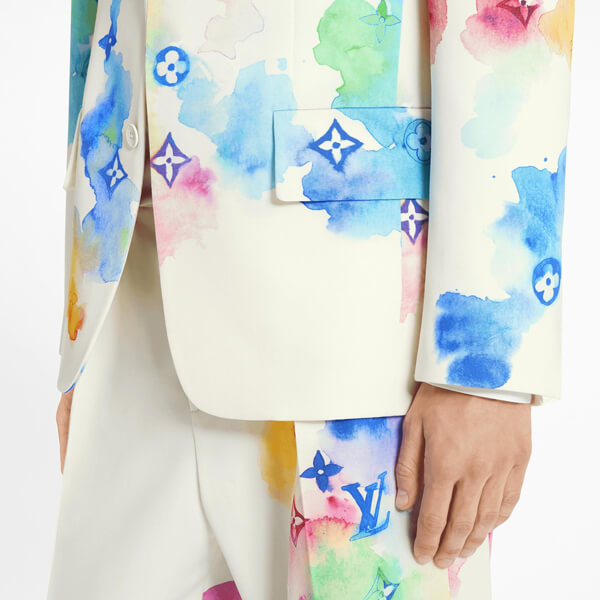 ルイヴィトン ジャケット コピー LV ウォーターカラー WATERCOLOR 新作 レア テイラード 1A8S7P