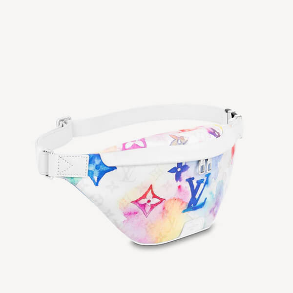 ルイヴィトン ウエストポーチ 偽物 LV ウォーターカラー WATERCOLOR 新作☆バムバック ショルダー 白 M45759