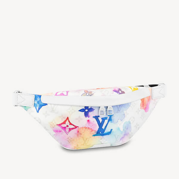 ルイヴィトン ウエストポーチ 偽物 LV ウォーターカラー WATERCOLOR 新作☆バムバック ショルダー 白 M45759