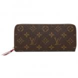 ルイヴィトン スーパーコピー 財布 ヴィトン LV モノグラム ラウンドファスナー長財布 ポルトフォイユクレマンス フューシャ M60742