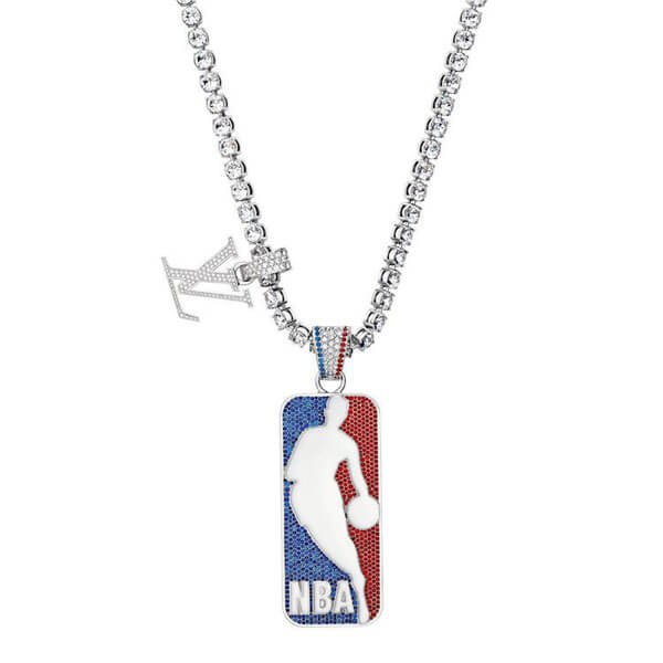 ルイヴィトン NBA ネックレス コピー LV×NBAコラボ！LVロゴ ストラス ネックレス MP2856