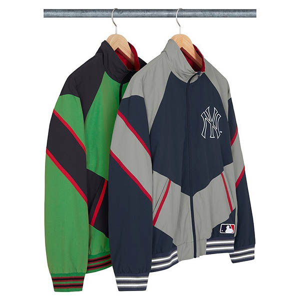 FW 21 シュプリーム x ニューヨーク ヤンキース トラックジャケット スーパーコピー