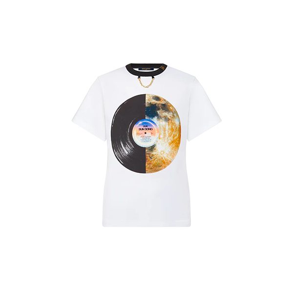 ルイヴィトン Tシャツ パロディ SUN SONG T-SHIRT ホワイト 1A98TB