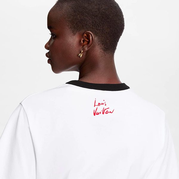 個性的な ルイヴィトン Tシャツ パロディ HEURES D’ABSENCE T-SHIRT 1A98TI