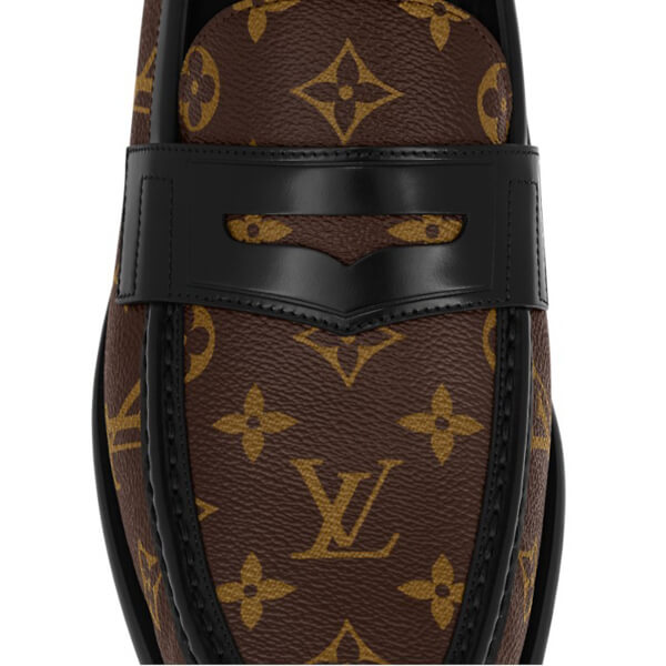 ルイ ヴィトン 靴 コピー 21FW新作*Men\'s[LV]×NBA*ライン ローファー茶*1A9092