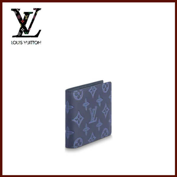 ルイヴィトン 財布 偽物 モノグラム シャドウ☆LV☆マルチウォレット 折り畳み財布 M80422