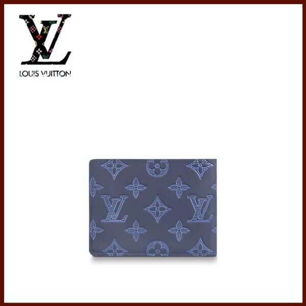 ルイヴィトン 財布 偽物 モノグラム シャドウ☆LV☆マルチウォレット 折り畳み財布 M80422