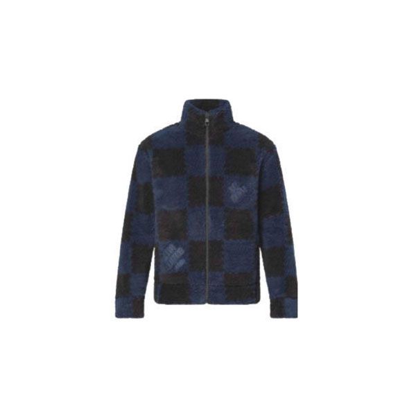 NIGOコラボ新作 ルイヴィトン ジャケット コピー メンズ ブルゾン DAMIER FLEECE 1A9GKL