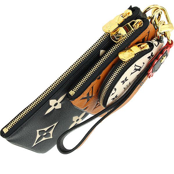 ルイヴィトン ポシェット 偽物トリオ LV ポーチ新作入手困難 M69516