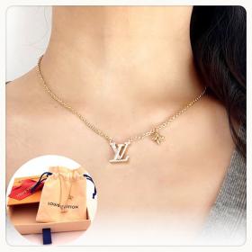 ルイヴィトン LVロゴ ストラスネックレス 偽物 M00596可愛いすぐ届く