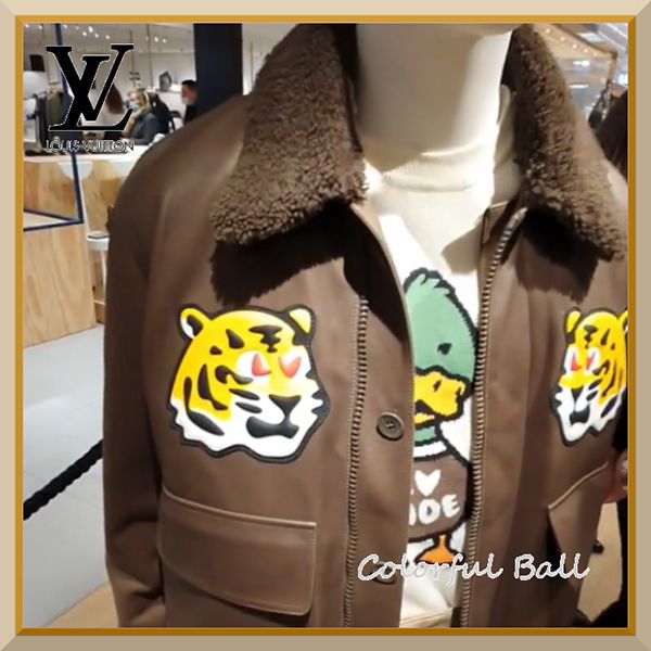 ルイヴィトン レザージャケット コピー LV x NIGO レザーブルゾンウィズタイガーパッチ 1A9K3Q大人気！注目度抜群！