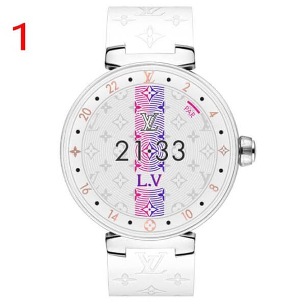 ​タンブールホライゾン v2 コピー ルイヴィトン スマートウォッチ 偽物 TAMBOUR HORIZON PURE WHITE 42 MY LV TAMBOUR QA080Z