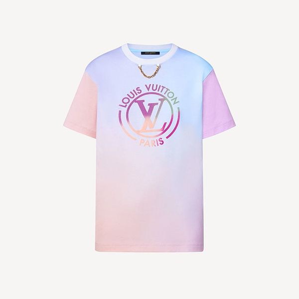【新作】ルイヴィトン グラディエントLVサークルTシャツ 偽物 1AA0EA