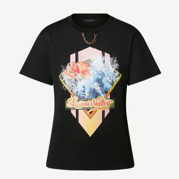 【最新！】ルイヴィトン タンジェリンプリントTシャツ スーパーコピーコットン 1A9XQP