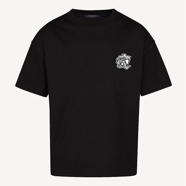  ルイヴィトン コピー LVスモークプリンテッドTシャツ  1A5TZO