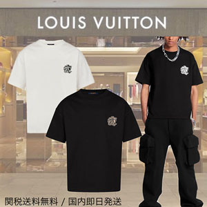 ルイヴィトン コピー LVスモークプリンテッドTシャツ  1A5TZO