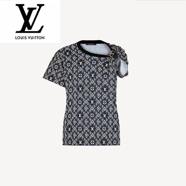 2021春季ルイヴィトン Tシャツ コピー SINCE1854シリーズ バックルディテールTシャツ 1A8LRE
