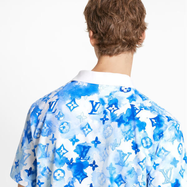 【新作】ルイヴィトン Ｔシャツ コピー   ウォーターカラーモノグラムポロ 1A8QXG