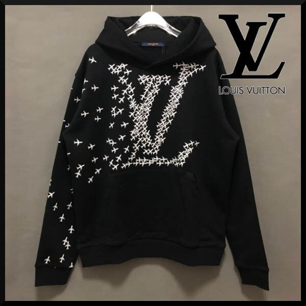 ルイヴィトン パーカー コピー LV 希少☆ PLANES PRINTED HOODIE 1A5WAX1A5WAY