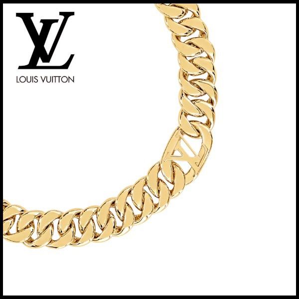 即日発送★ルイヴィトン アクセントに【LV】コリエLVゲット ドレスト M00637